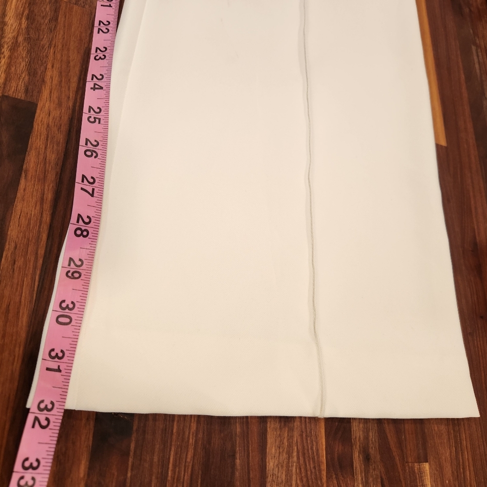 Karl Lagerfeld NWT White Straight Leg Pant - Picture 10 of 12